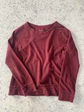 Merona Women's Wine-Red Scoop Neck Pullover
